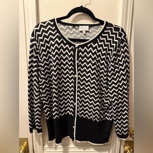 Talbots “The Oprah Magazine Collection” Chevron Cardigan